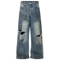 'Opifex' Distressed Wide Leg Baggy Denim Jeans