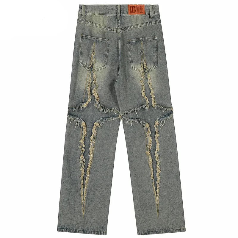 'Chaos' Vintage Ripped Denim Jeans