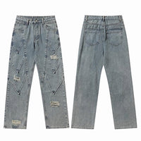 'Scale' Distressed Denim Jeans