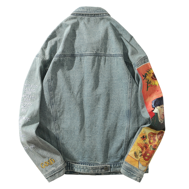 Vincent Van Gogh Embroidered Denim Jacket