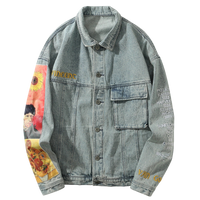 Vincent Van Gogh Embroidered Denim Jacket