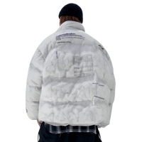 'Society' Transparent Puffer Jacket