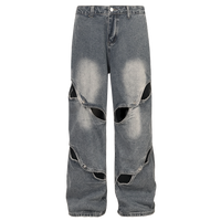 'Anomaly' Pin Clasp Baggy Denim Jeans