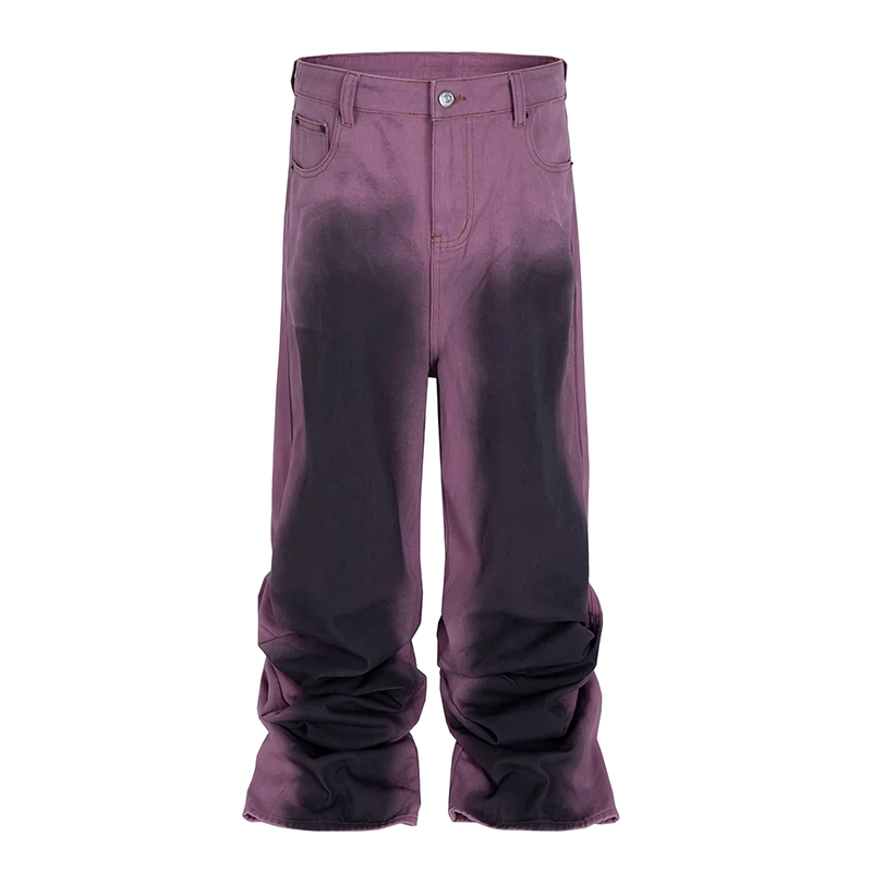 'Nebula' Chromatic Wash Baggy Denim Jeans