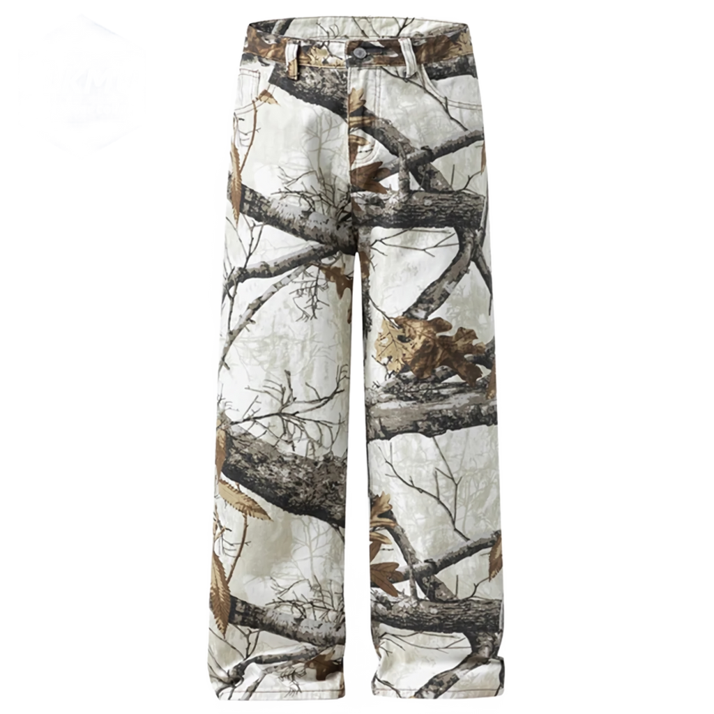 Winter Camo Straight Fit Denim Jeans