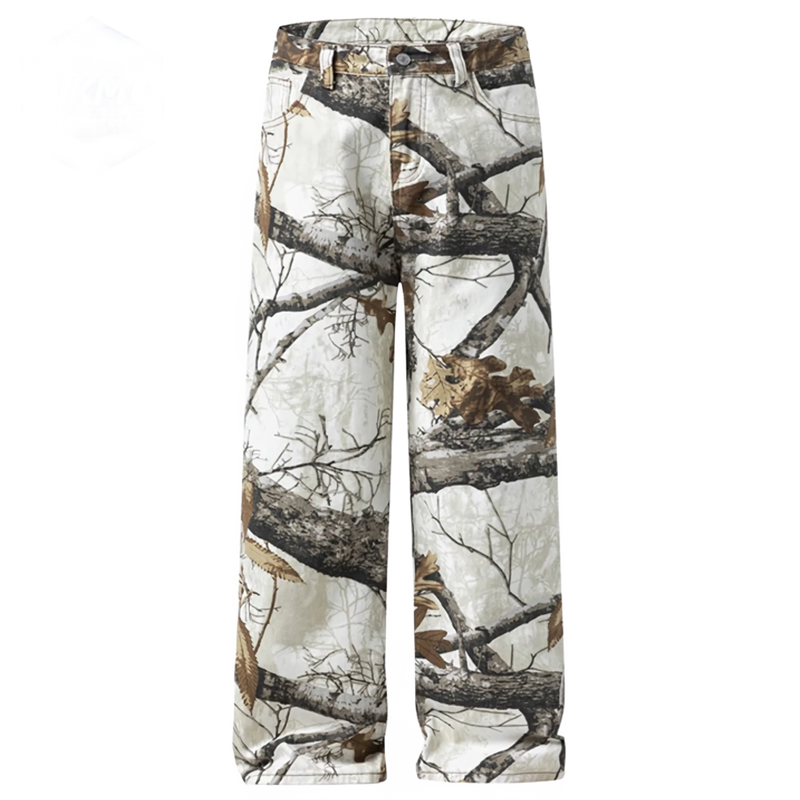 Winter Camo Straight Fit Denim Jeans