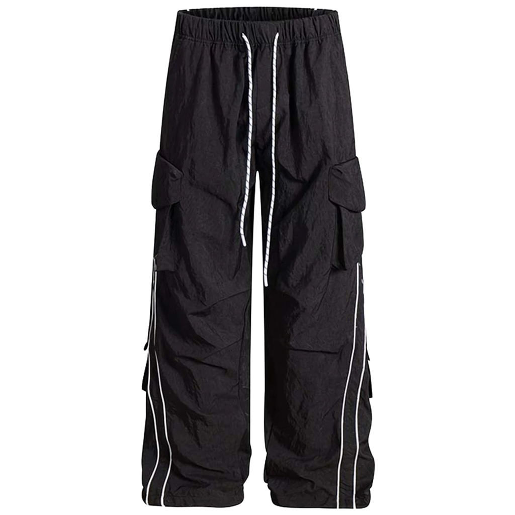Striped Flex Woven Loose Fit Cargo Pants