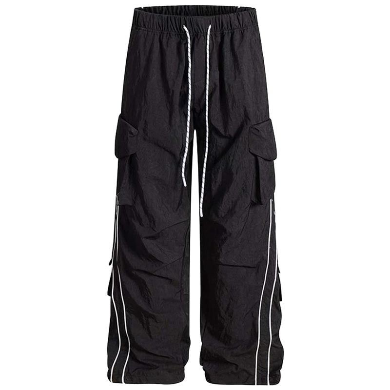 Striped Flex Woven Loose Fit Cargo Pants
