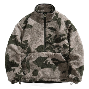 'Scout' Forest Camo Quarter-Zip Fleece Jacket