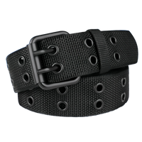 Rugged Knit Double-Buckle Belt