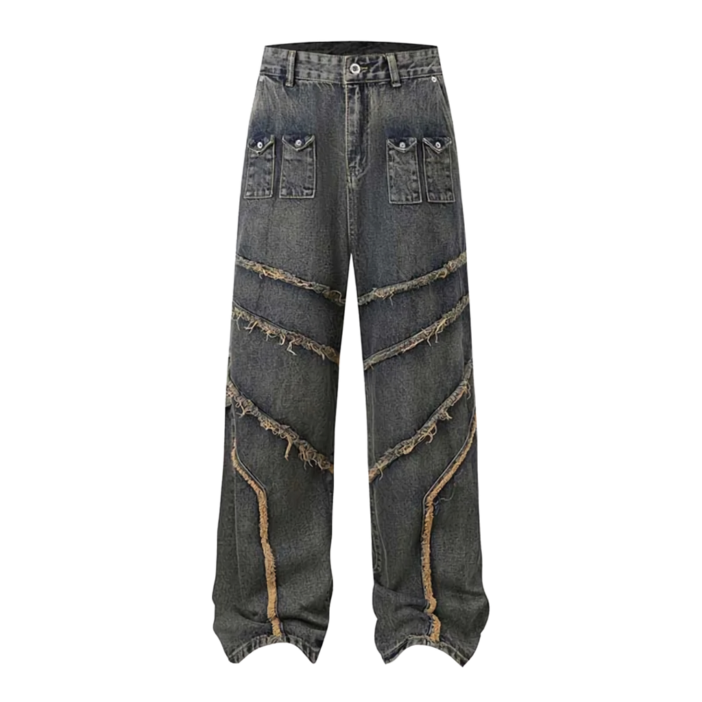 'Fray' Structured Denim Jeans