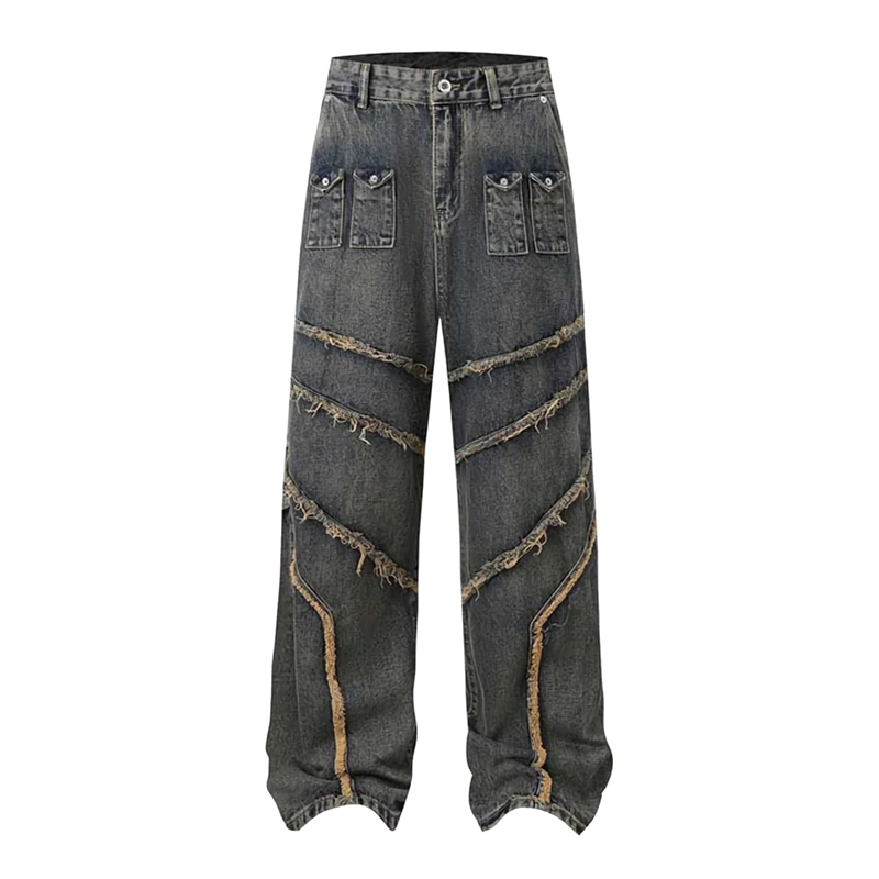 'Fray' Structured Denim Jeans