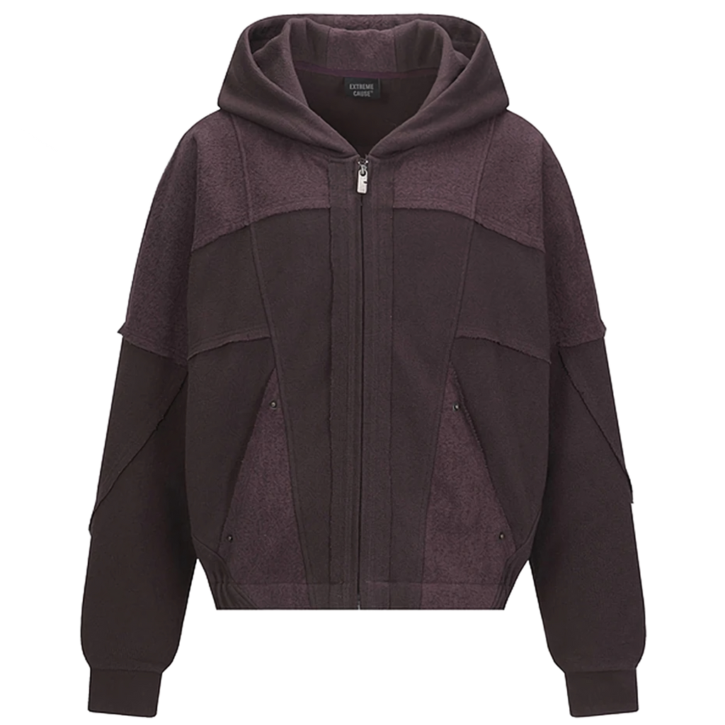 'Umber' Dual-Texture Relaxed Fit Hoodie