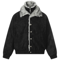 'Metro' High Collar Fur Trim Jacket
