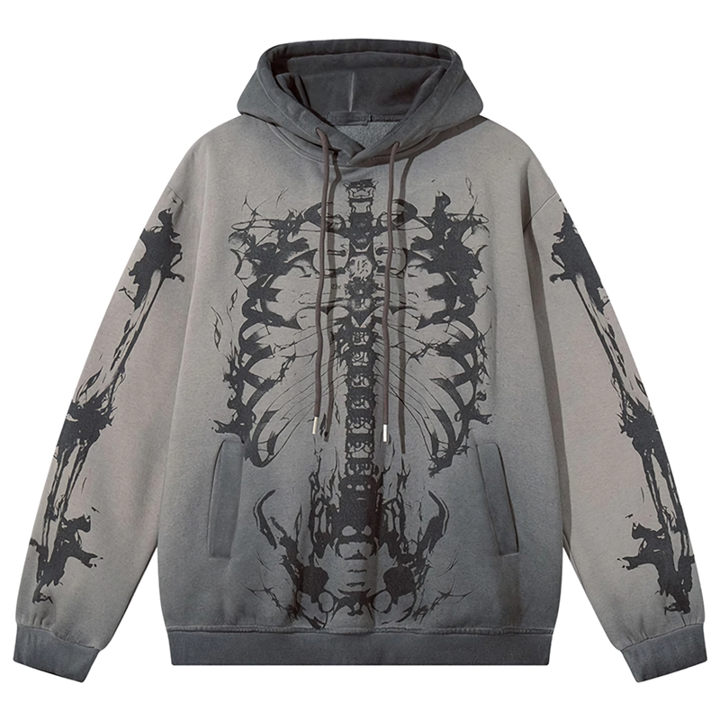 'Catacomb' Oversized Cotton Hoodie