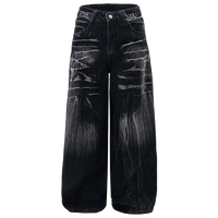 'Obsidian' Acid Wash Black Denim Jeans