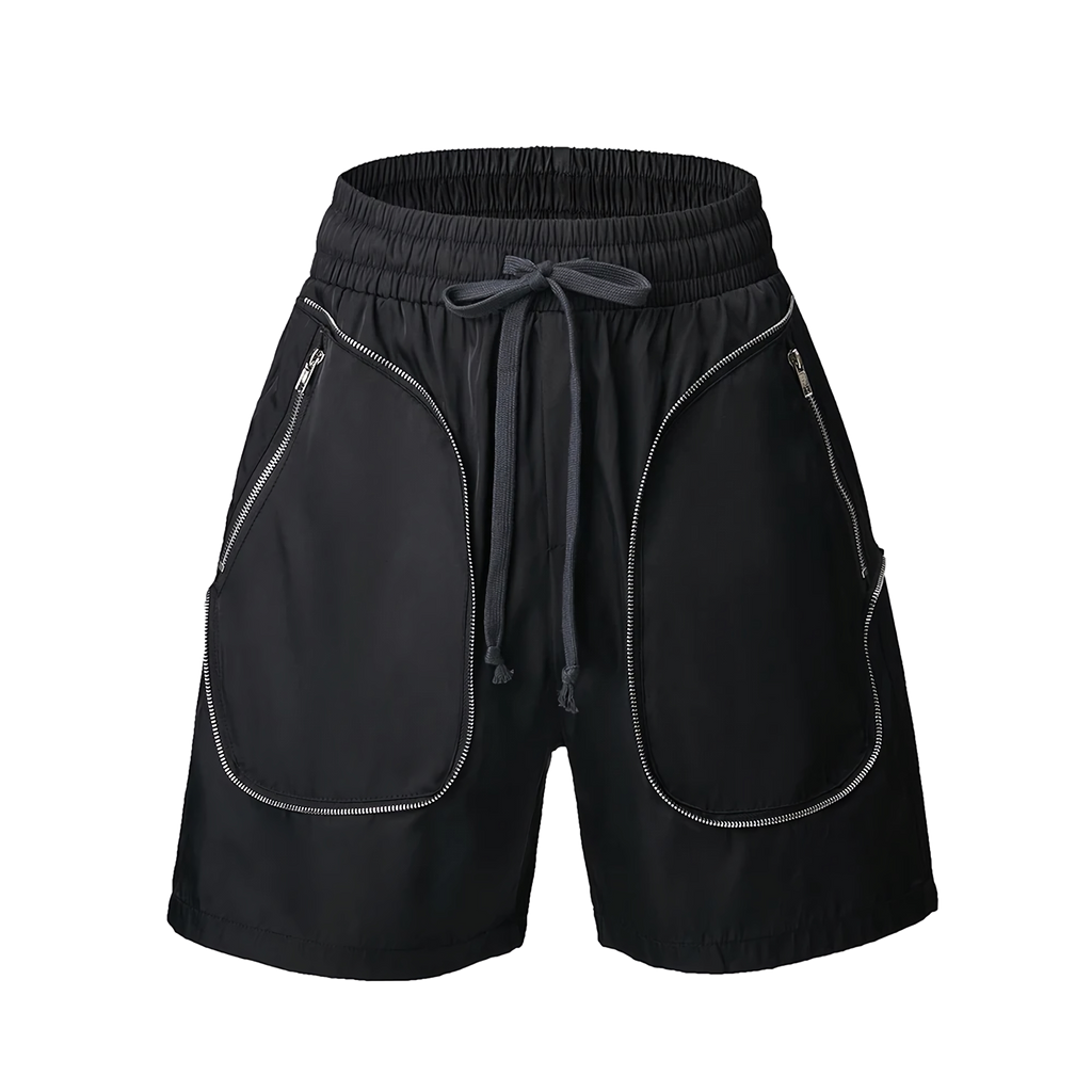 Performance Contrast Zip Shorts