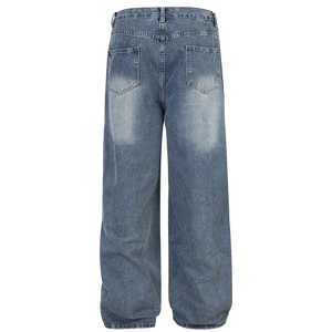 'Anomaly' Pin Clasp Baggy Denim Jeans