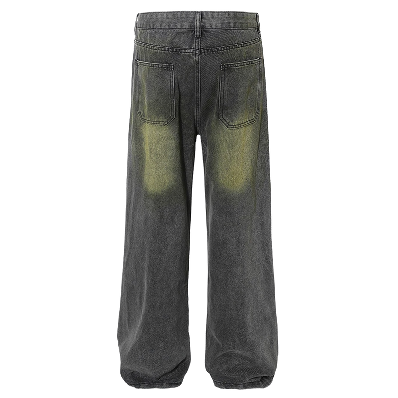 'Noxious' Layered Baggy Denim Jeans