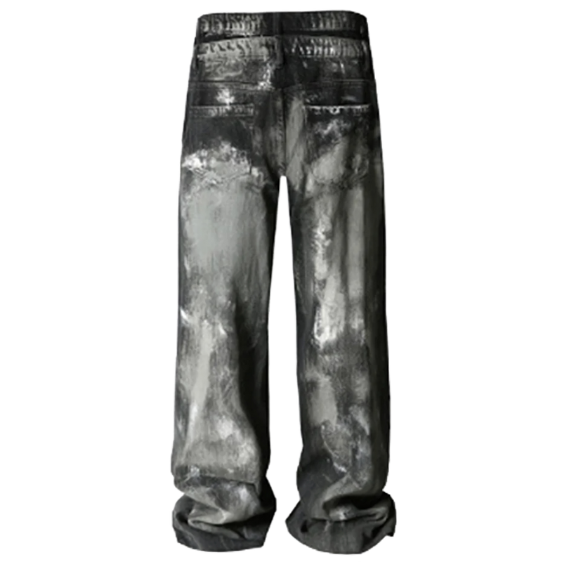 CLOUT COLLECTION ™ | Double Waisted Acid Wash Black Denim Jeans CLOUT COLLECTION ™ | Double Waisted Acid Wash Black Denim Jeans