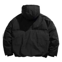 CLOUT COLLECTION ™ | 'Apex' Diagonal Zip Puffer Jacket