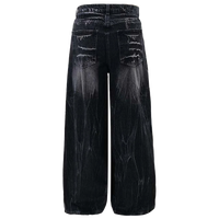 'Obsidian' Acid Wash Black Denim Jeans