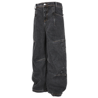 'Nyx' Charcoal Shadow Wash Oversized Denim Jeans