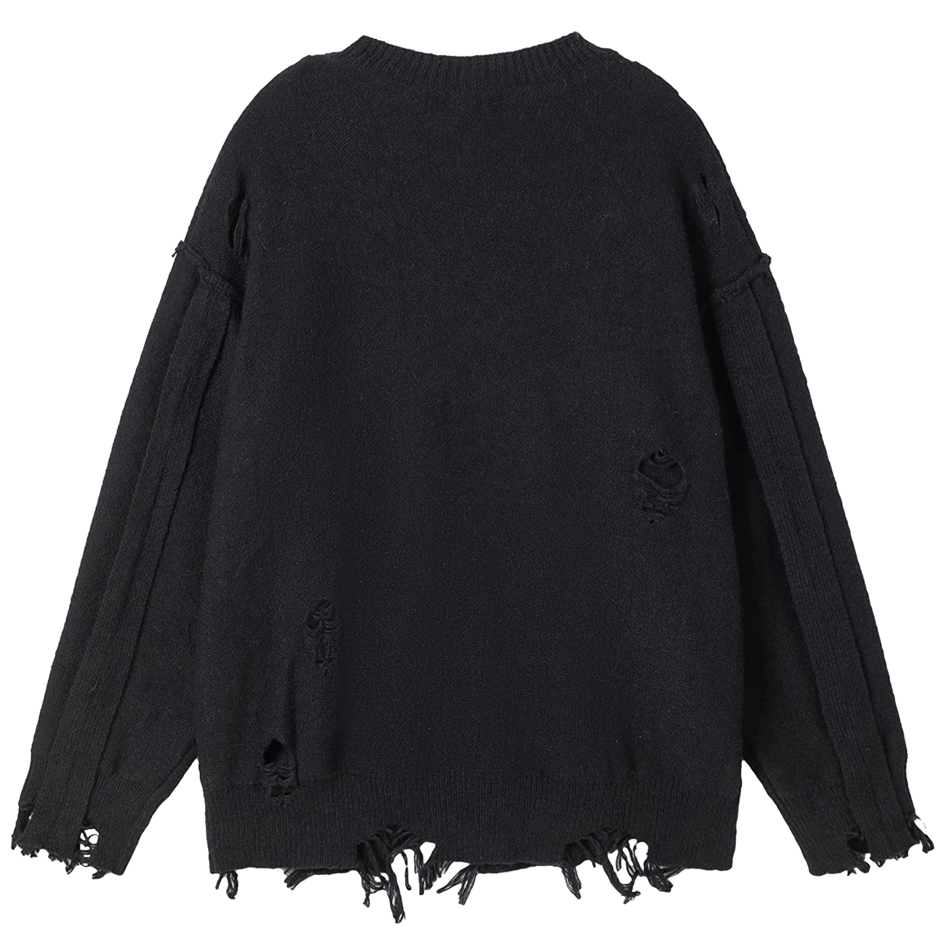 CLOUT COLLECTION ™ | Deconstructed Knit Sweater in Neutral Tone