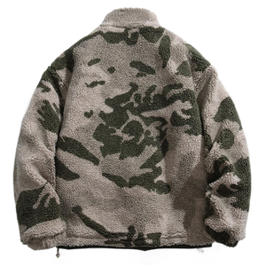 'Scout' Forest Camo Quarter-Zip Fleece Jacket