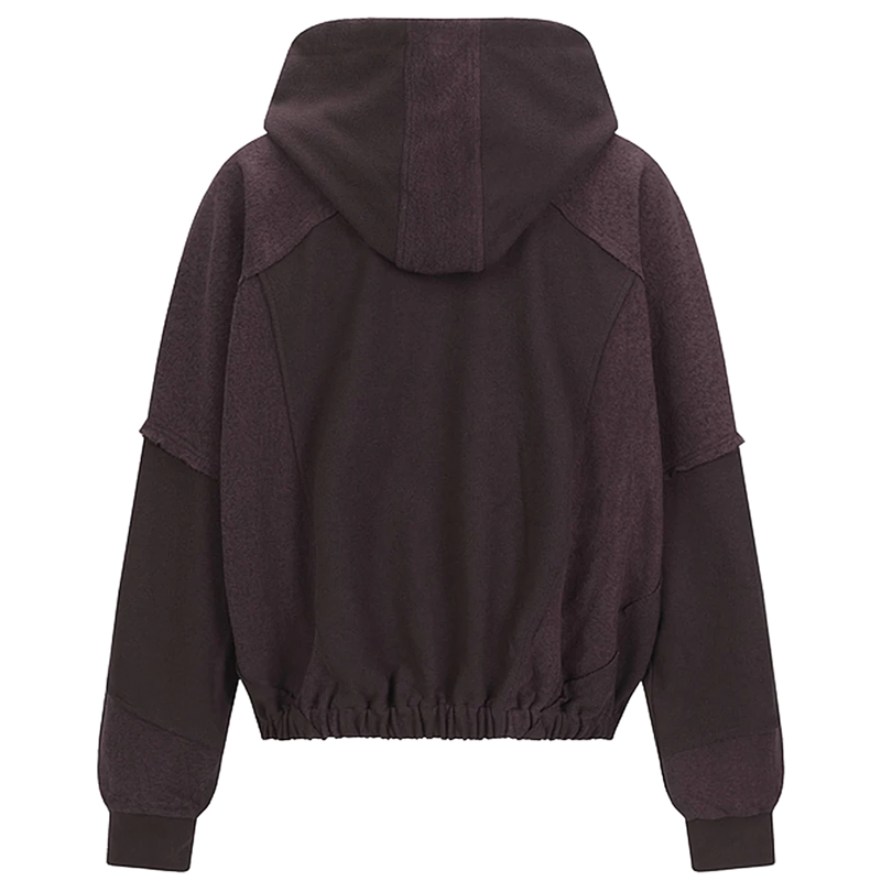 'Umber' Dual-Texture Relaxed Fit Hoodie