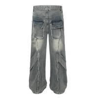 'Slash' Vintage Gray Wash Baggy Denim Jeans