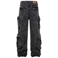 'Vanguard' Oversized Stonewash Denim Cargo Jeans