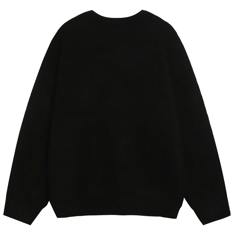 'Midnight Rose' Oversized Knit Sweater