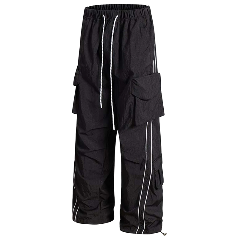 Striped Flex Woven Loose Fit Cargo Pants