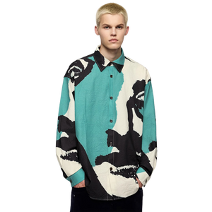 'Expression' Abstract Long Sleeve Button Up