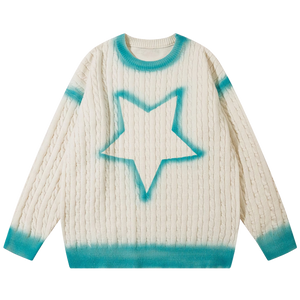 'Starburst' Oversized Chunky Knit Sweater