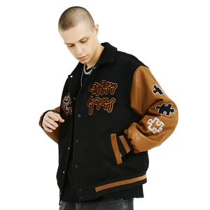 'Riddle' Vintage Cut Varsity Jacket