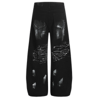 'Scintilla' Painted Wide Leg Denim Jeans