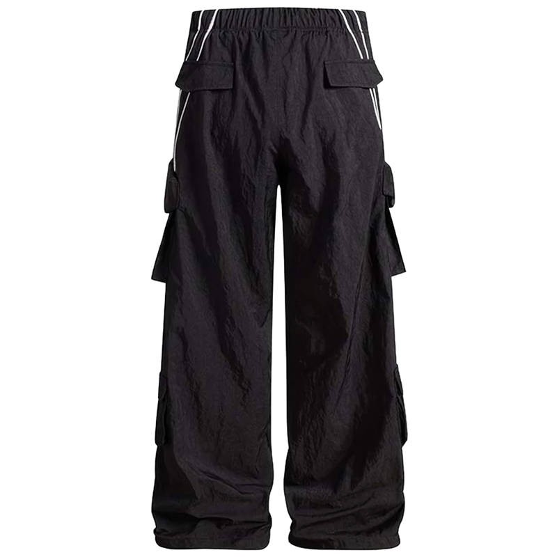 Striped Flex Woven Loose Fit Cargo Pants