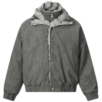 'Metro' High Collar Fur Trim Jacket