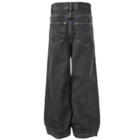 'Nyx' Charcoal Shadow Wash Oversized Denim Jeans