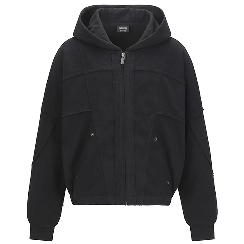 'Umber' Dual-Texture Relaxed Fit Hoodie