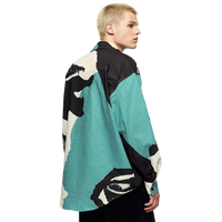 'Expression' Abstract Long Sleeve Button Up