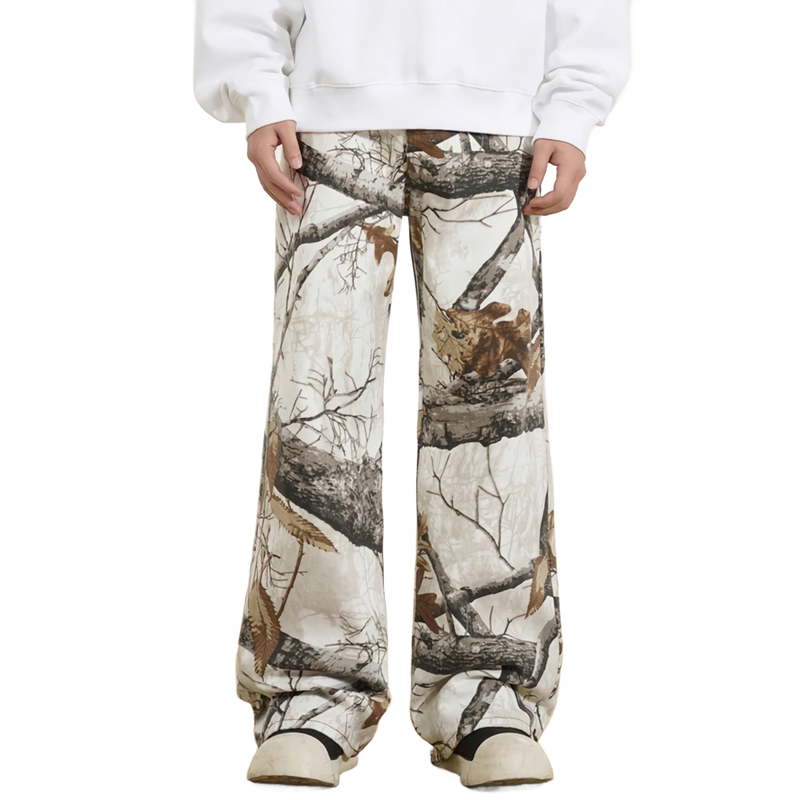 Winter Camo Straight Fit Denim Jeans