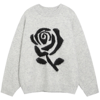 'Midnight Rose' Oversized Knit Sweater
