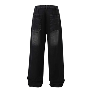 'Barricade' Rivet Strapped Denim Jeans