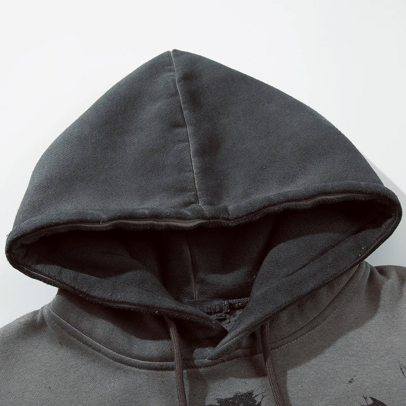 'Catacomb' Oversized Cotton Hoodie