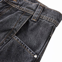 'Nyx' Charcoal Shadow Wash Oversized Denim Jeans