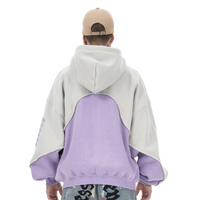 'Saint' Foam Print Oversized Cotton Hoodie