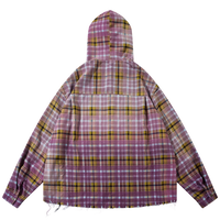 Vintage Wash Flannel Button Up with Hood